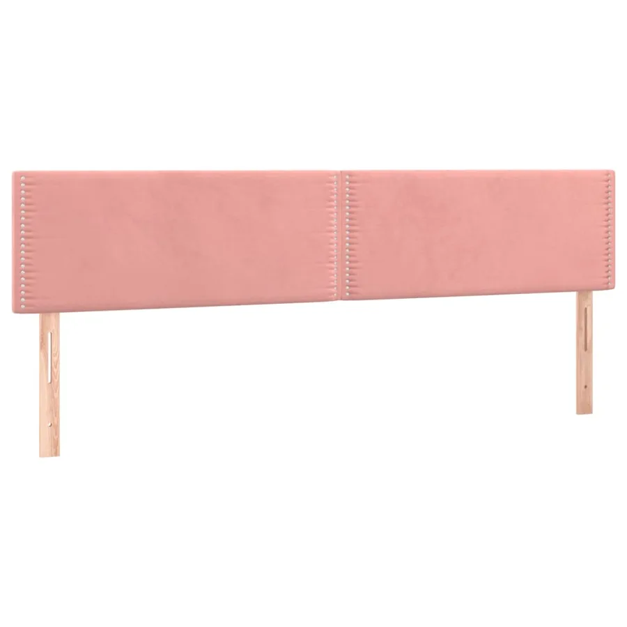 Tête de lit à LED Rose 180x5x78/88 cm Velours - 4