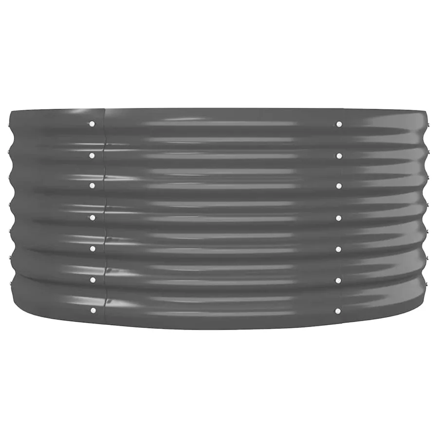 Lit surélevé de jardin Acier galvanisé Anthracite - 4