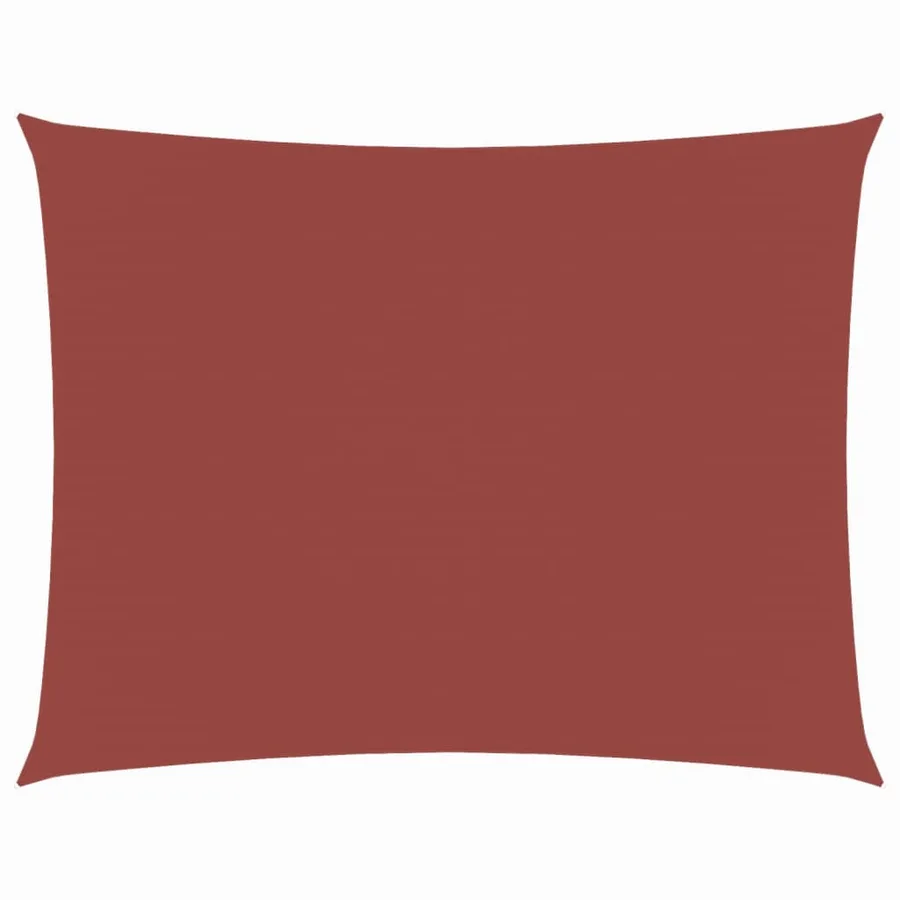 Voile de parasol tissu oxford rectangulaire 2,5x4 m terre cuite - 2