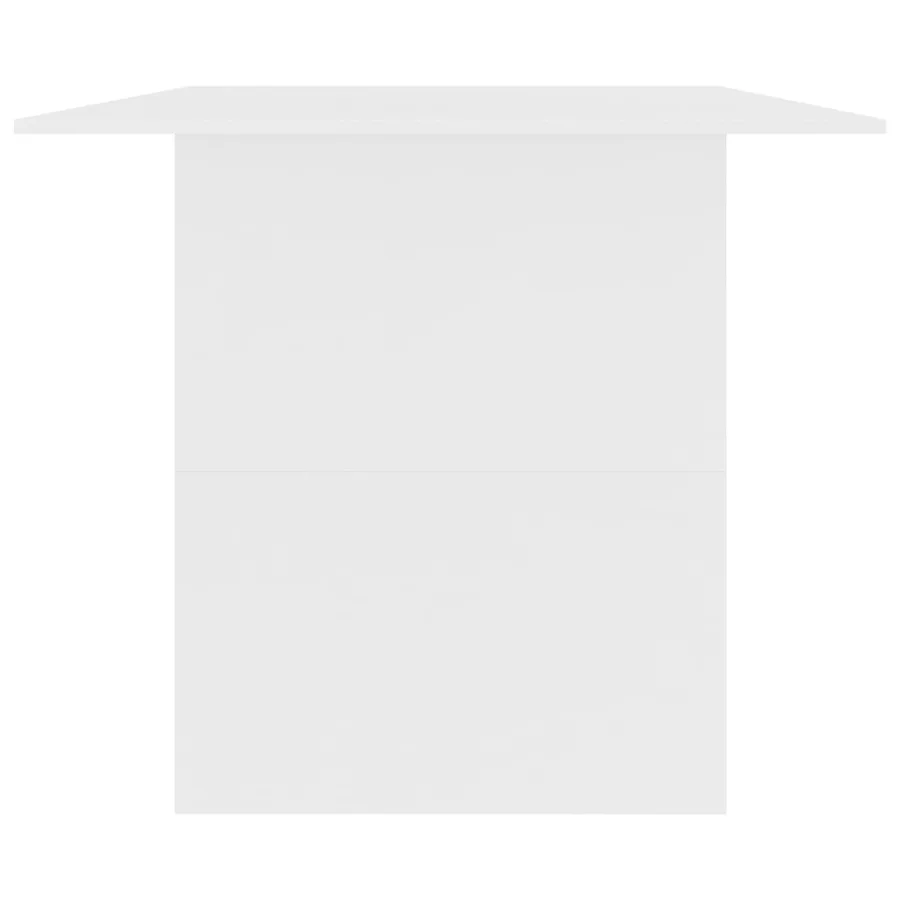 Table à manger Blanc 180x90x76 cm Bois d’ingénierie - 5