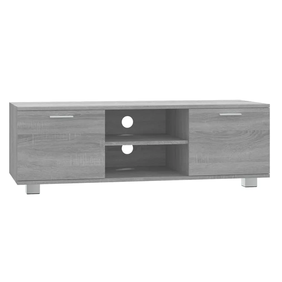 Meuble TV Sonoma gris 120x40,5x35 cm Bois d'ingénierie - 2