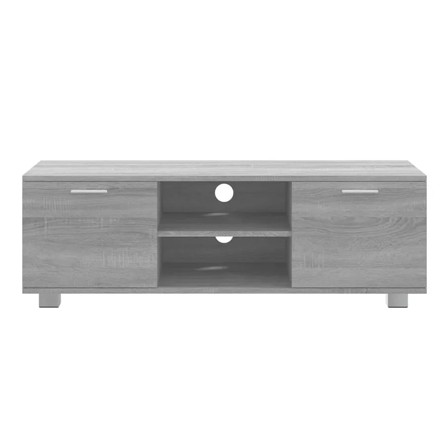Meuble TV Sonoma gris 120x40,5x35 cm Bois d'ingénierie - 4