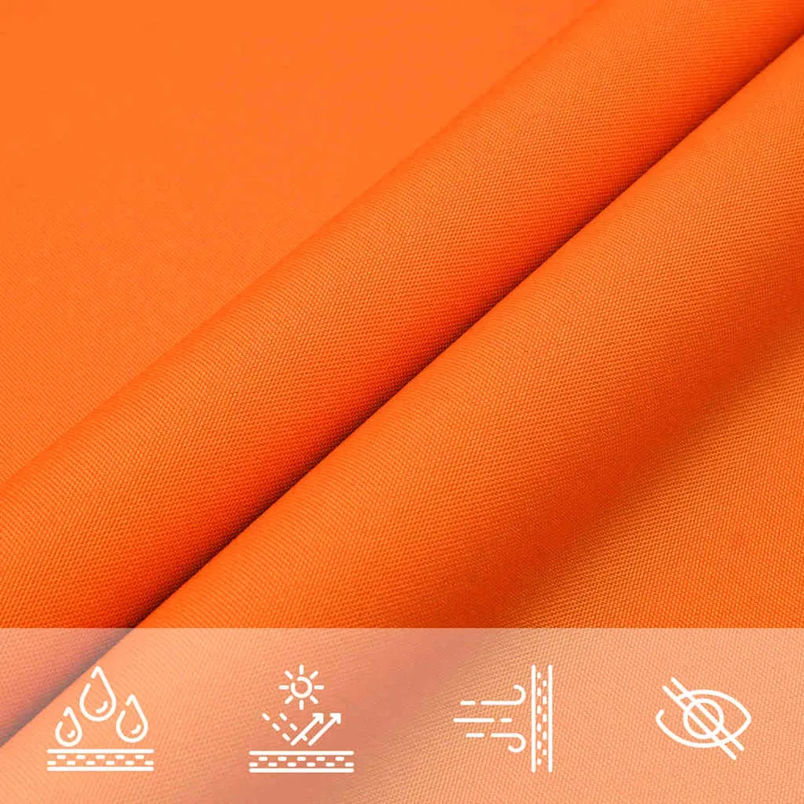 Voile de parasol tissu oxford rectangulaire 2x3,5 m orange - 7