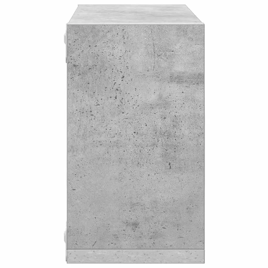 Étagères cube murales 4 pcs Gris béton 26x15x26 cm - 7