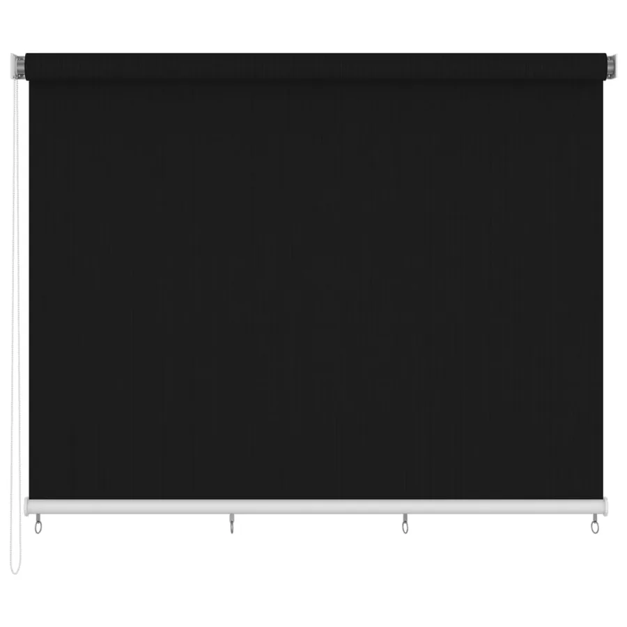 Store roulant d'extérieur 405 (l) x 230 (H) cm noir