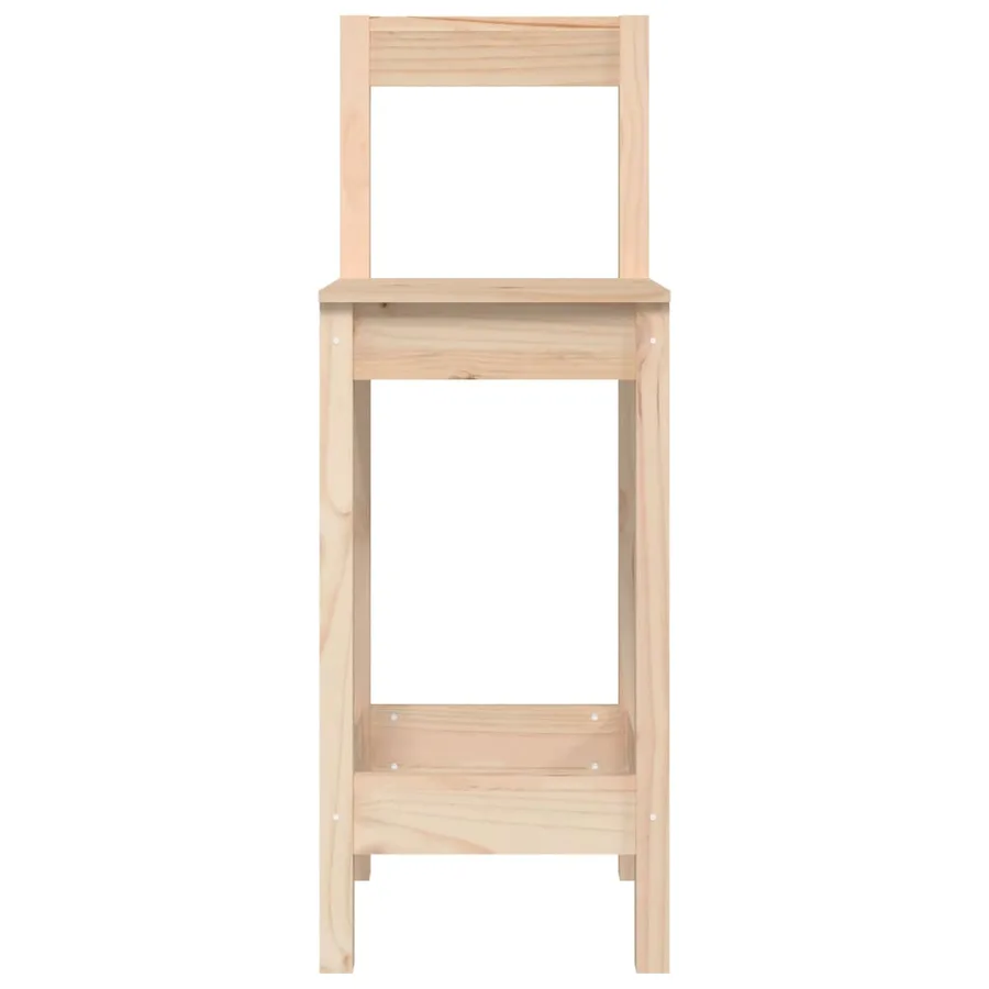 Chaises de bar lot de 2 40x41,5x112 cm bois de pin solide - 4