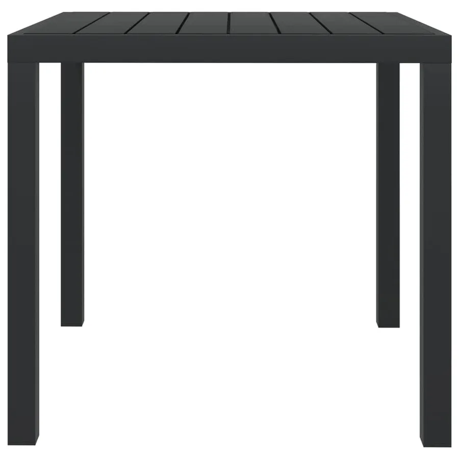 Ensemble à dîner de jardin avec coussins 5 pcs poly rotin noir - 11