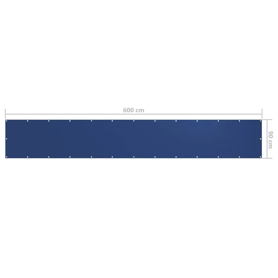 Écran de balcon Bleu 90x600 cm Tissu Oxford - 5