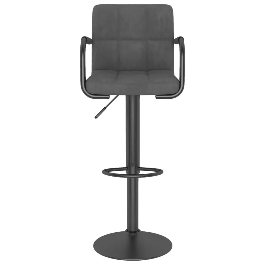 Tabouret de bar Gris foncé Velours - 3