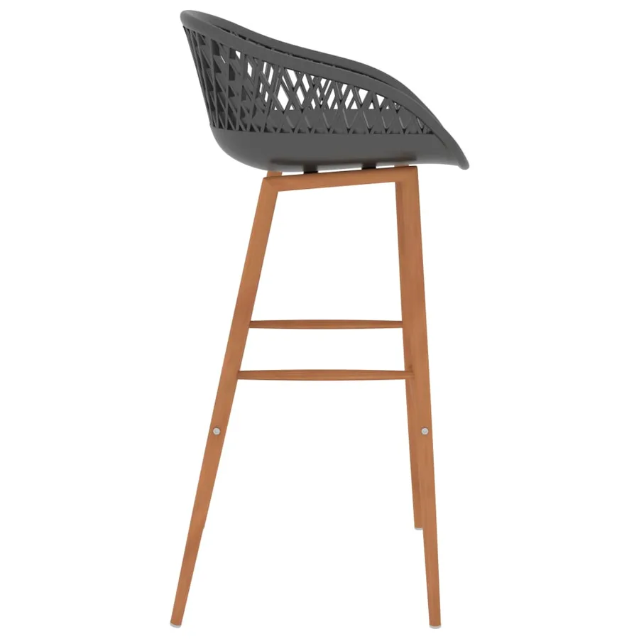Ensemble de bar 5 pcs Blanc et gris - 9