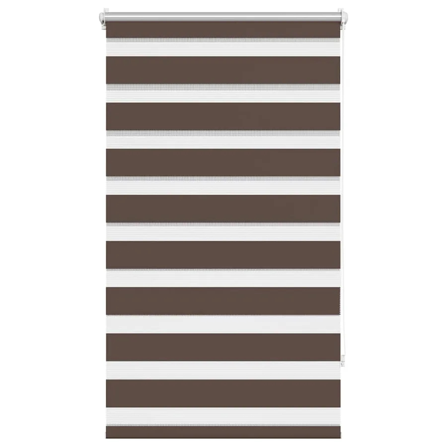 Store vénitien Zebra 90,9 x 150 cm, largeur du tissu 86,7 cm, couleur café - 2