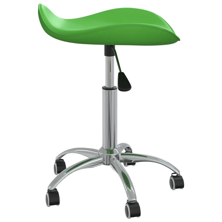 Chaise pivotante de salle à manger Vert Similicuir - 3