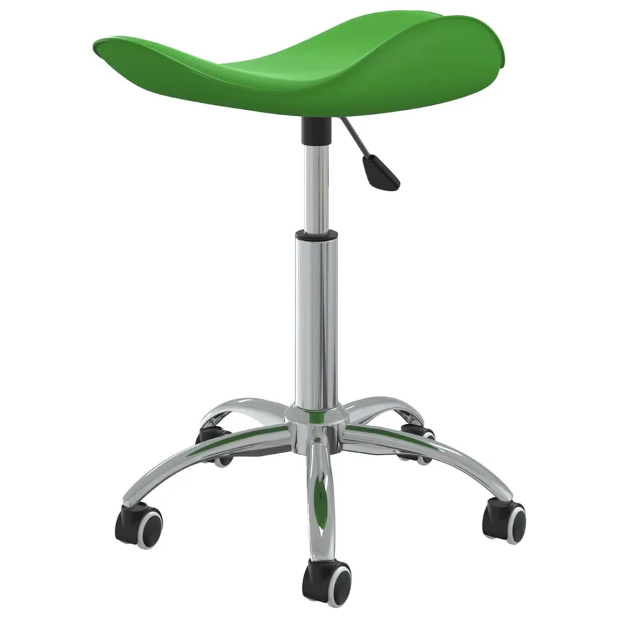Chaise pivotante de salle à manger Vert Similicuir - 4