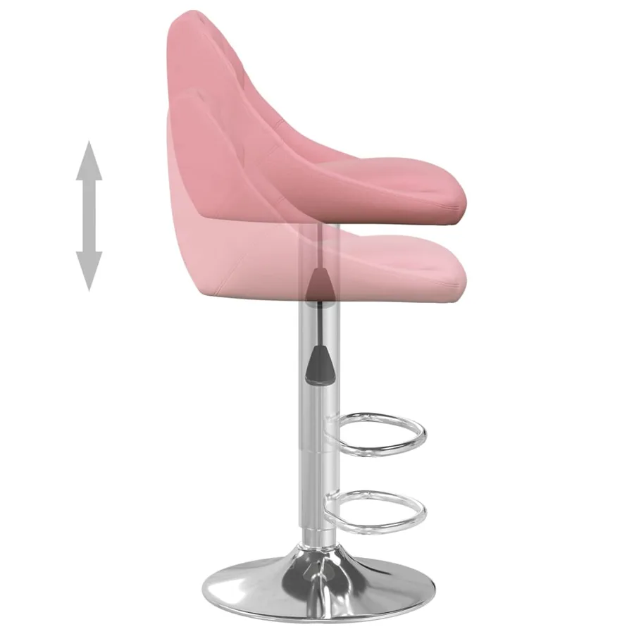 Tabouret de bar Rose Velours - 6