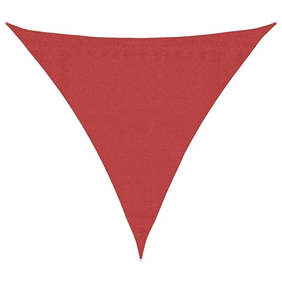 Voile d'ombrage 160 g/m² Rouge 3x3x3 m PEHD - 2