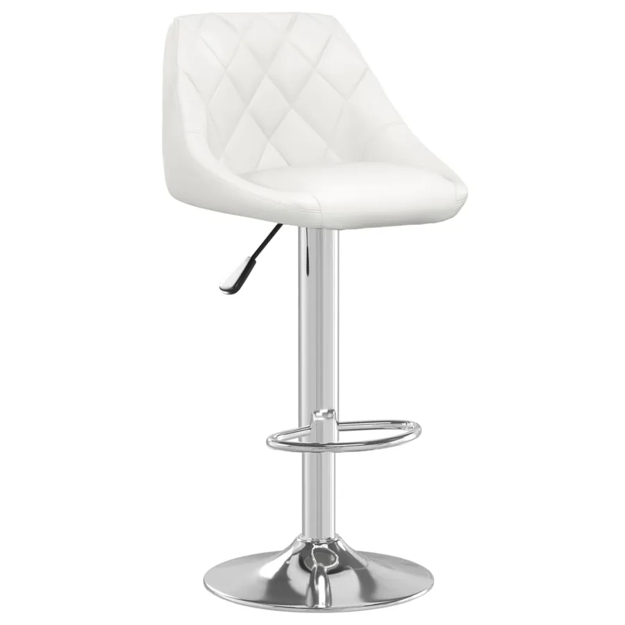 Tabouret de bar Blanc Similicuir - 2