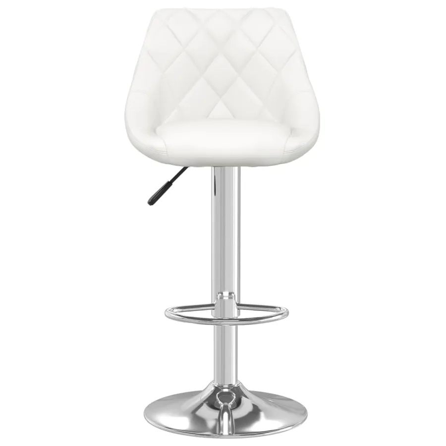 Tabouret de bar Blanc Similicuir - 3