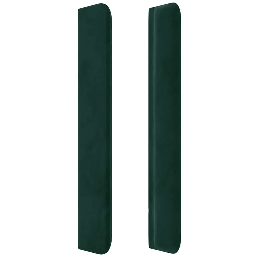 Tête de lit à LED Vert foncé 183x16x118/128 cm Velours - 5