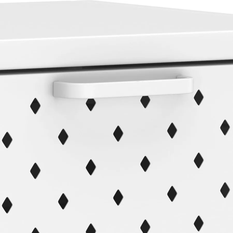 Table console Blanc 106x35x75 cm Acier - 7