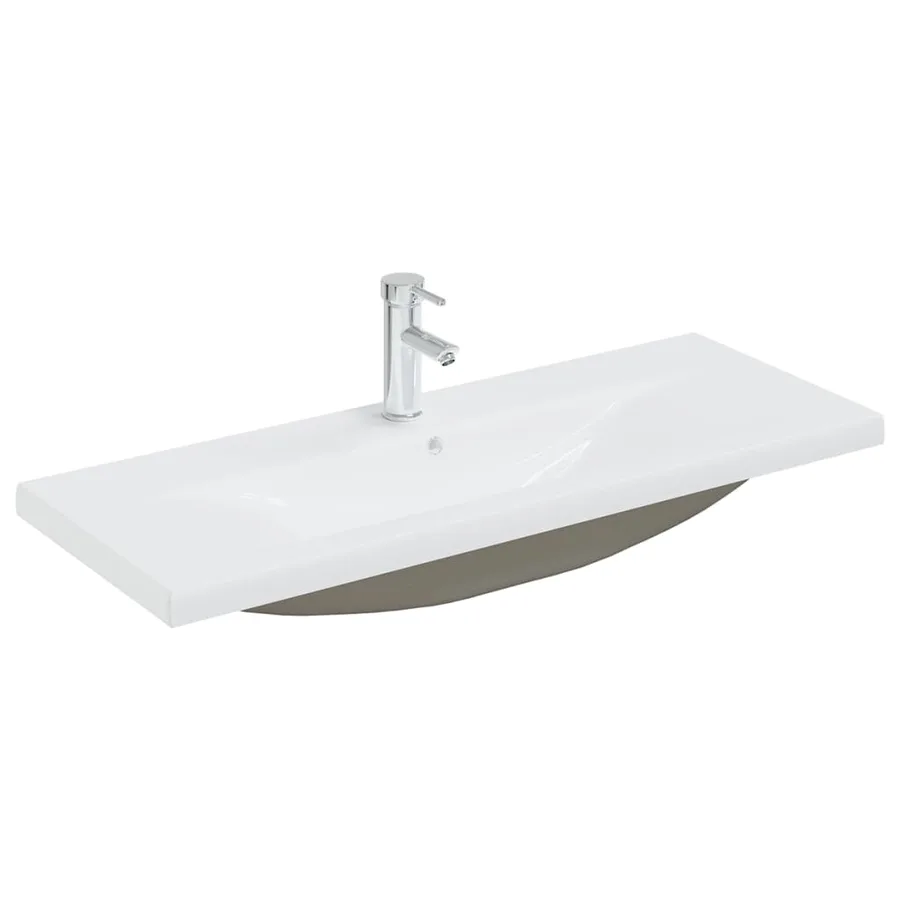 Ensemble de meubles de salle de bain Blanc Aggloméré - 8