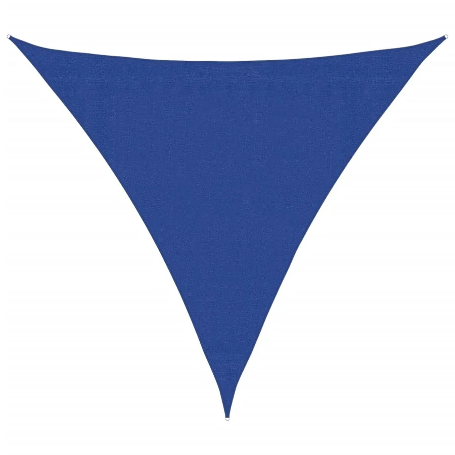Voile d'ombrage 160 g/m² Bleu 3x3x3 m PEHD - 2