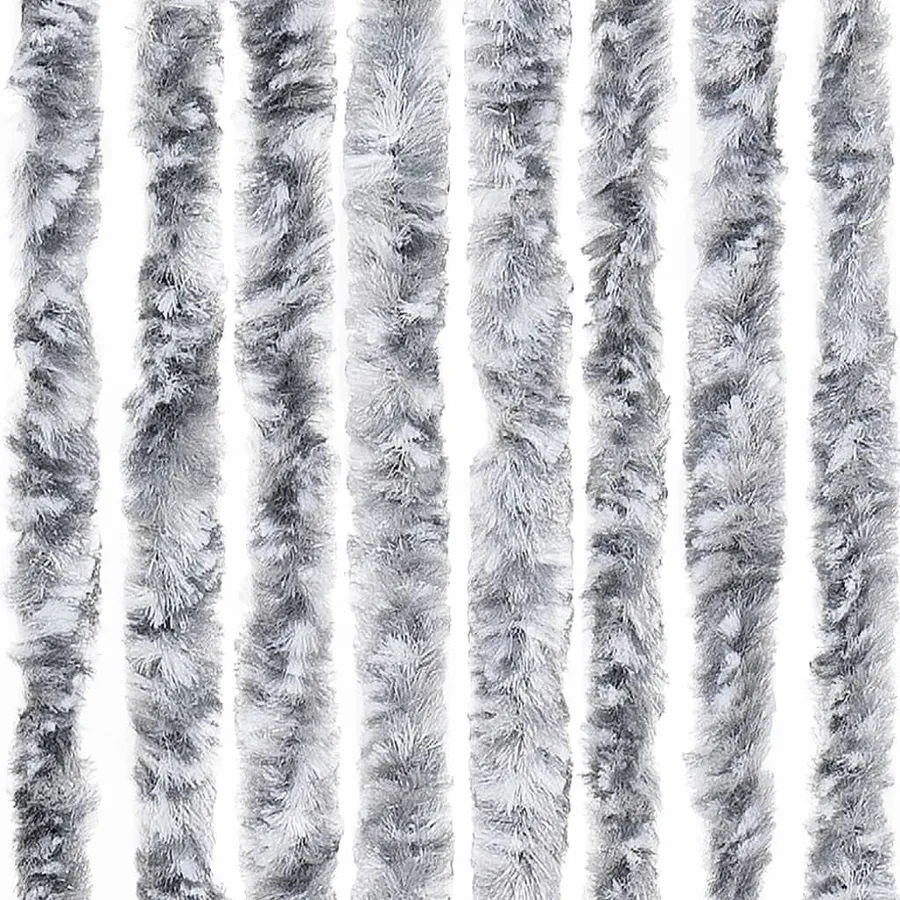 Moustiquaire blanc et gris 118x220 cm chenille - 6