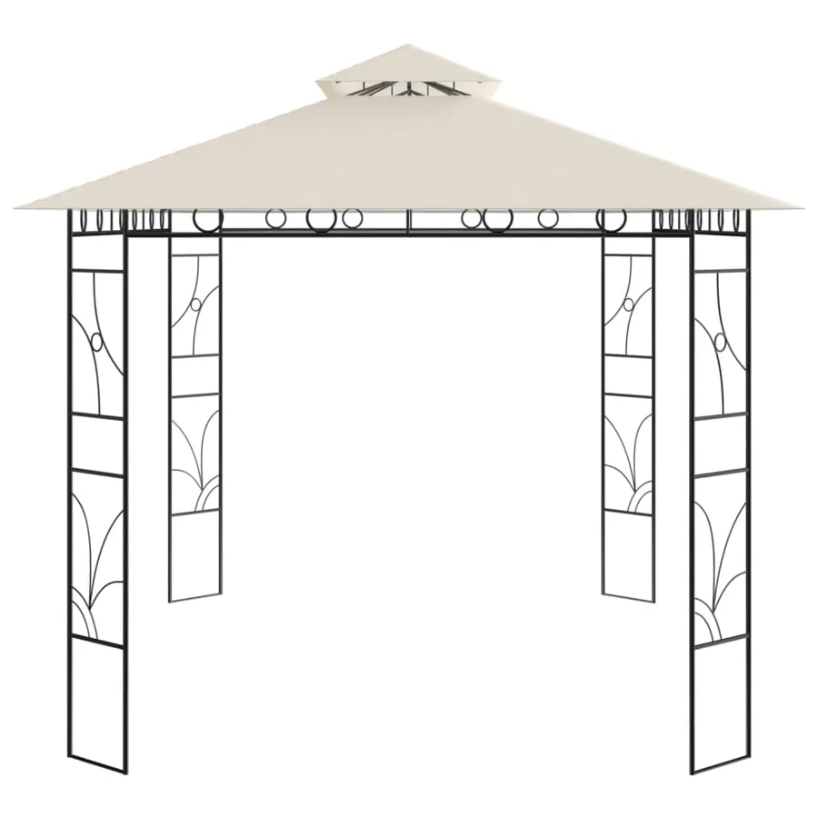 Belvédère 4x3x2,7 m Crème 160 g/m² - 3
