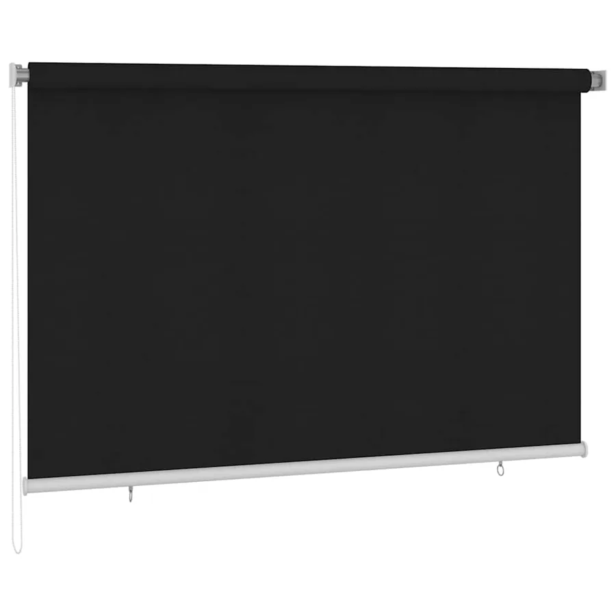 Store roulant d'extérieur 225 (l) x 140 (H) cm noir