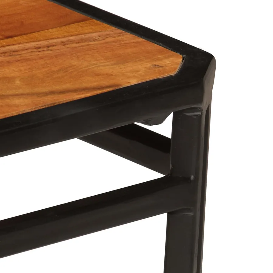Chaises à manger lot de 2 bois d'acacia solide - 7