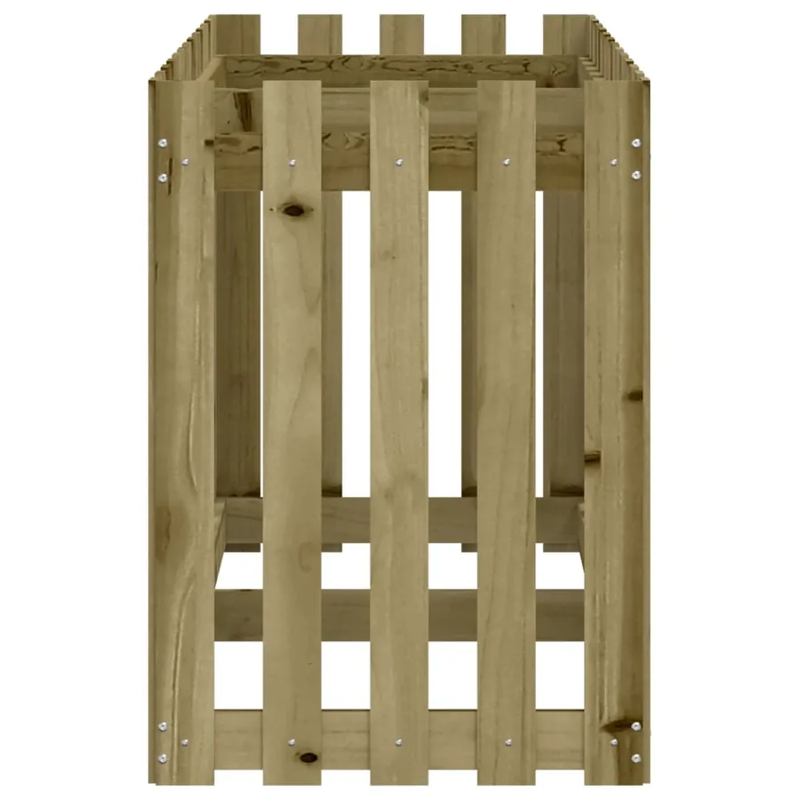Lit surélevé de jardin design de clôture bois de pin imprégné - 6
