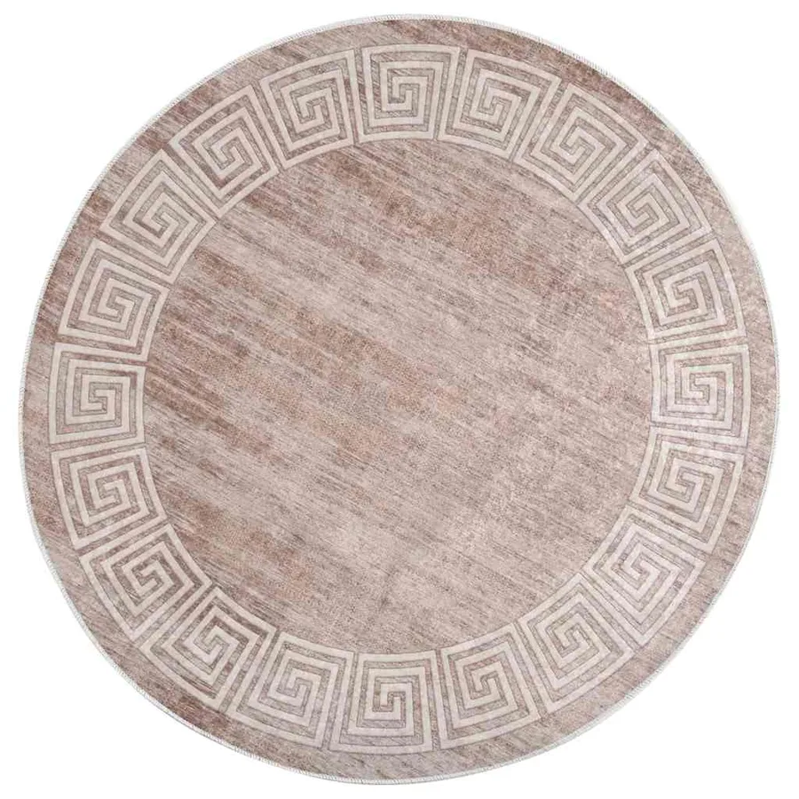Tapis lavable 120 cm beige - 2
