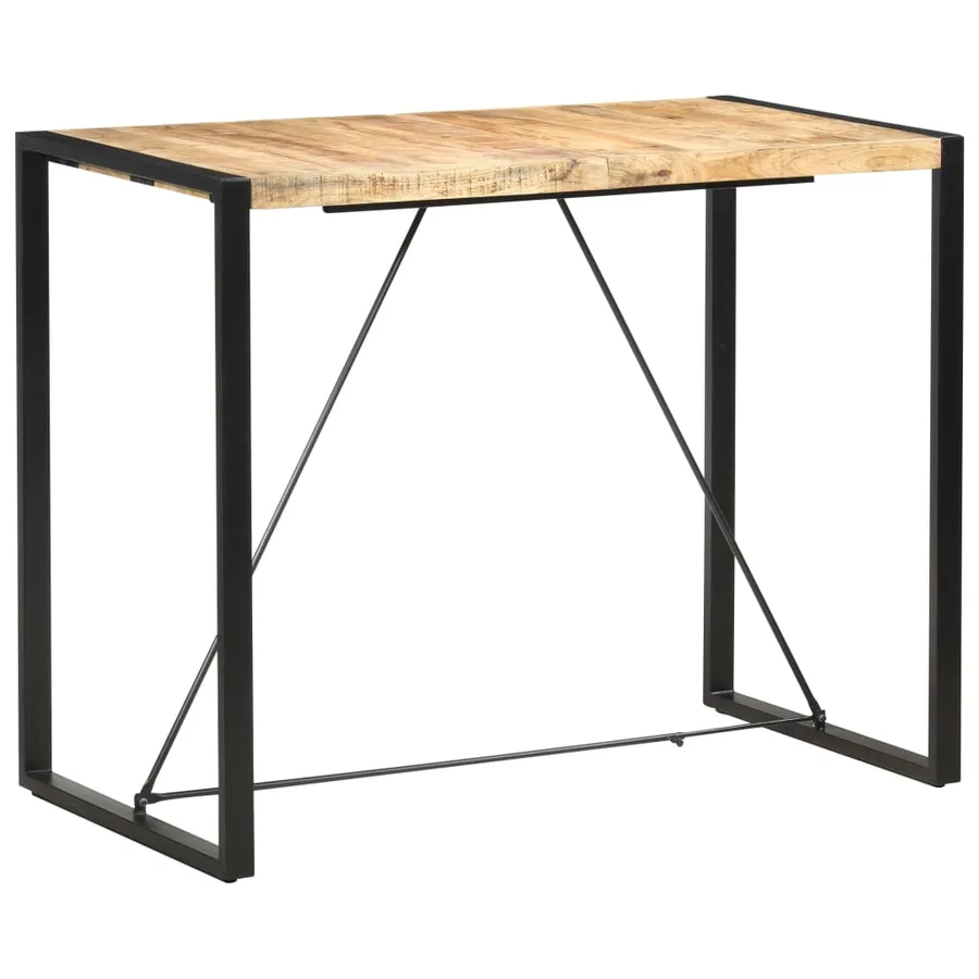 Table de bar 140x70x110 cm Bois de manguier massif - 7