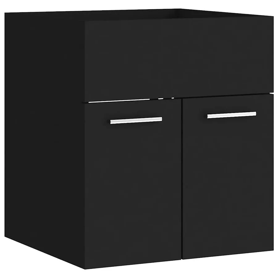 Ensemble de meubles de salle de bain Noir Aggloméré - 10