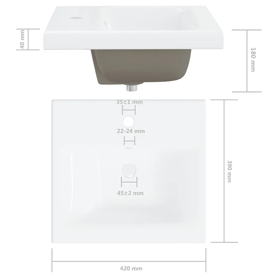 Ensemble de meubles de salle de bain Noir Aggloméré - 18