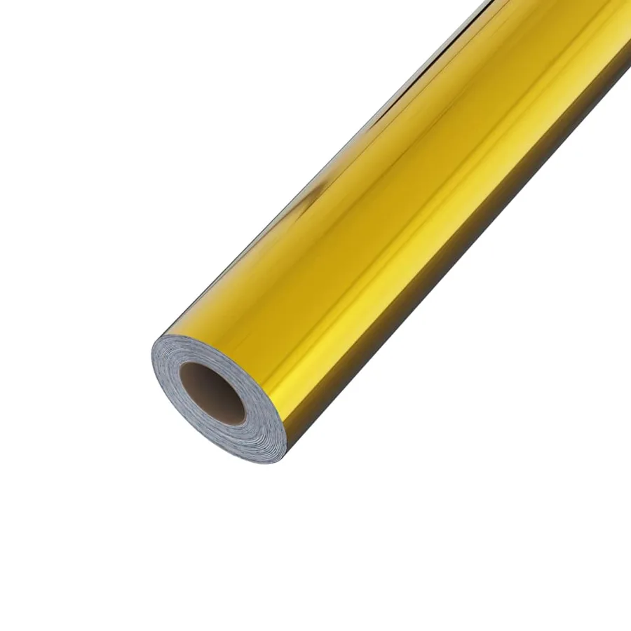 Film autoadhésif pour meubles Doré brillant 500x90 cm PVC - 4