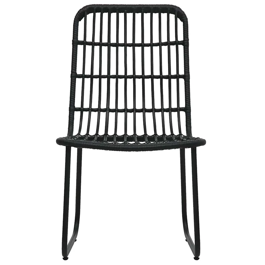 Ensemble à manger d'extérieur 7 pcs résine tressée et verre - 5