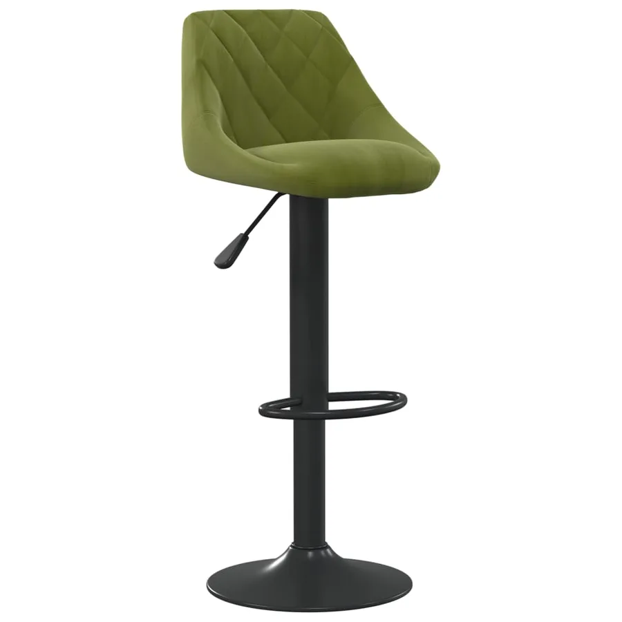 Tabouret de bar Vert clair Velours - 2