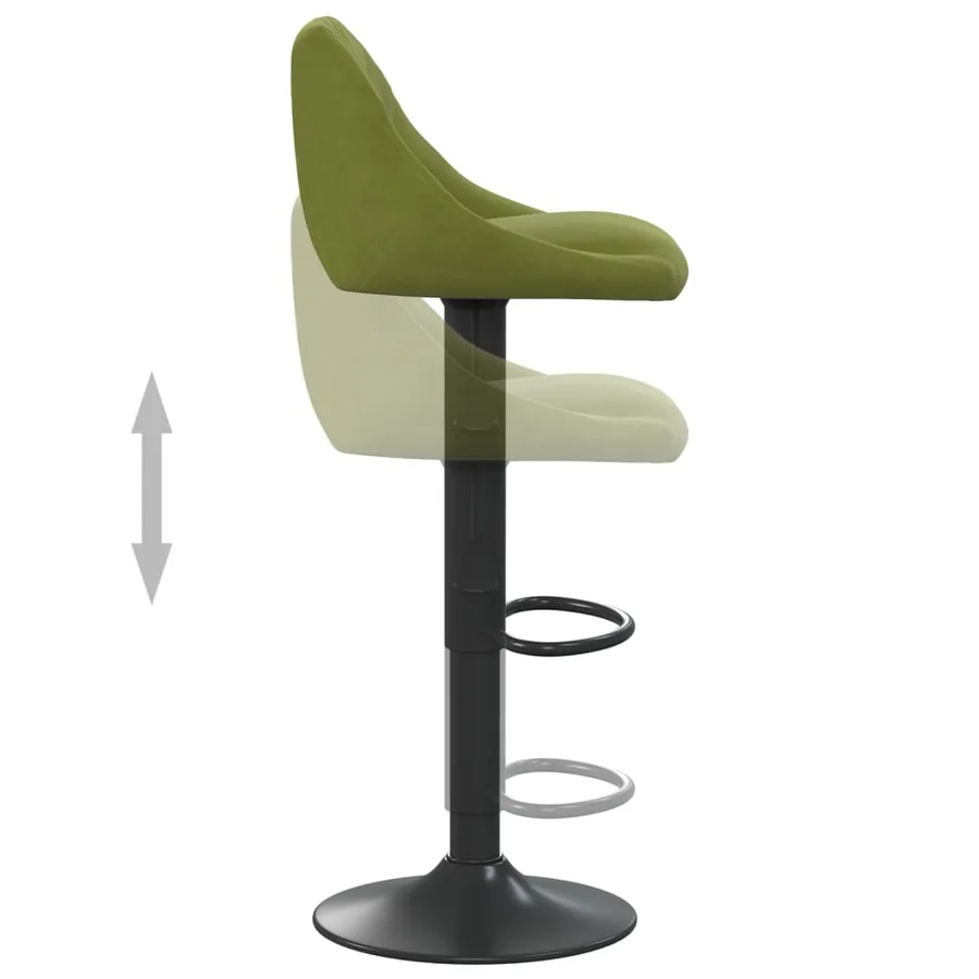 Tabouret de bar Vert clair Velours - 6