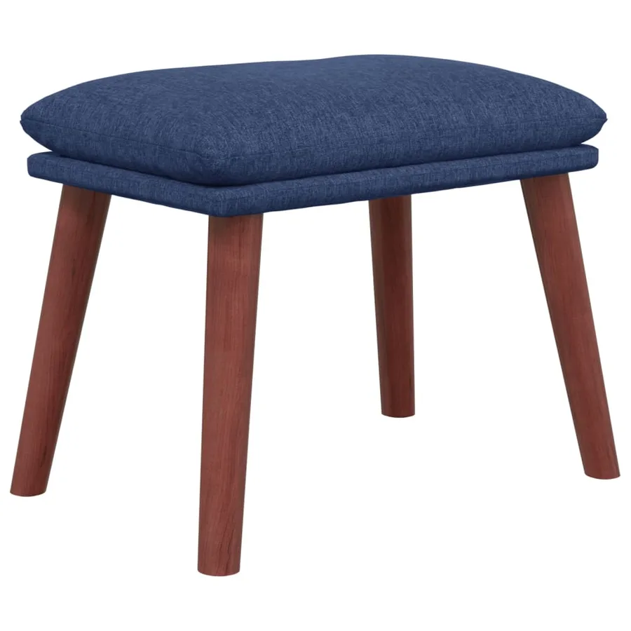 Repose-pied Bleu 45x29,5x35 cm Tissu - 2