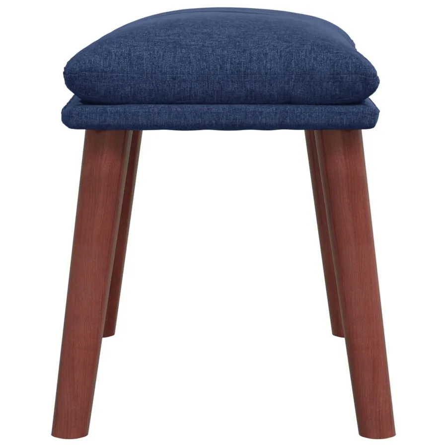 Repose-pied Bleu 45x29,5x35 cm Tissu - 4