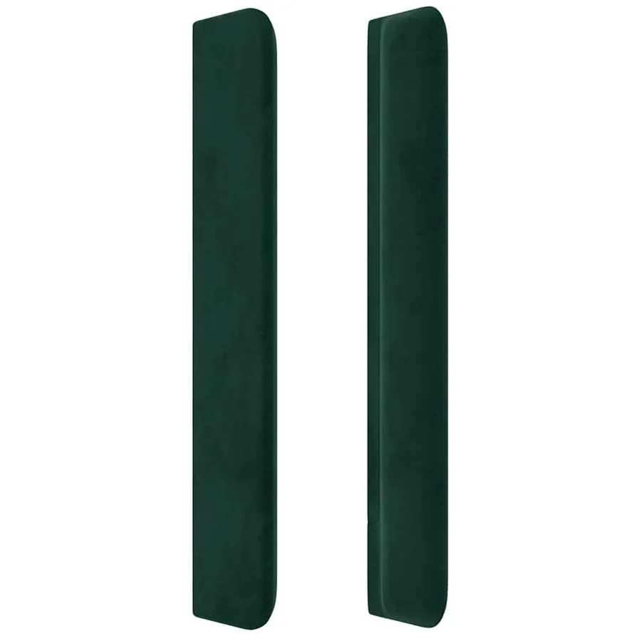 Tête de lit à LED Vert foncé 163x16x118/128 cm Velours - 5