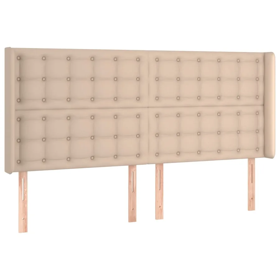 Tête de lit avec oreilles Cappuccino 163x16x118/128 cm - 2