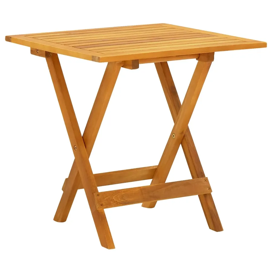 Chaises longues d'extérieur et table Acacia massif et textilène - 6