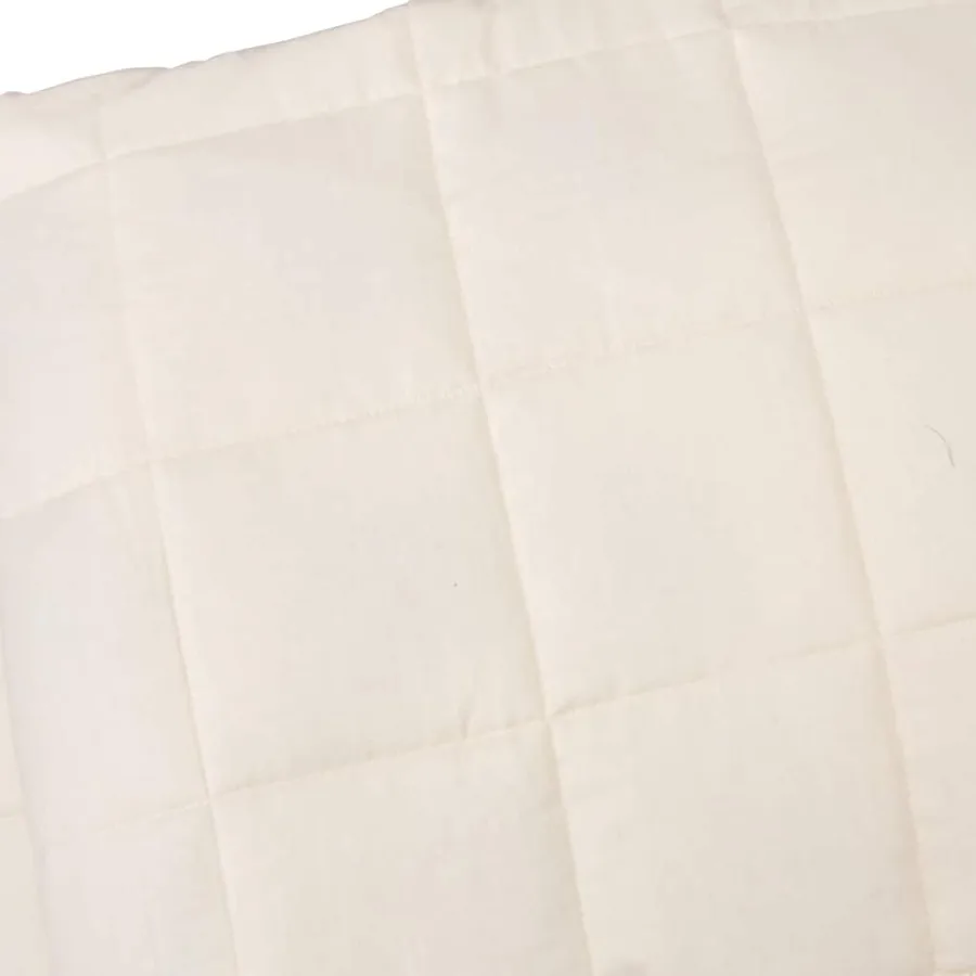 Couverture lestée Crème clair 200x225 cm 9 kg Tissu - 4