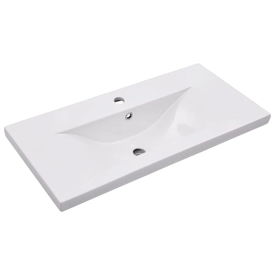 Ensemble de meubles de bain Blanc et chêne sonoma Aggloméré - 15