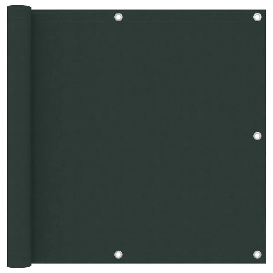 Écran de balcon Vert foncé 90x600 cm Tissu Oxford