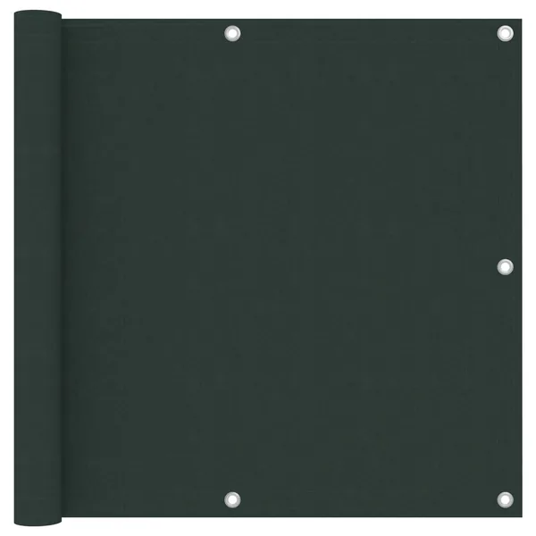 Écran de balcon Vert foncé 90x600 cm Tissu Oxford