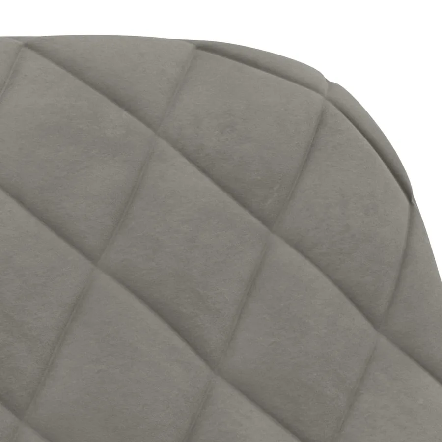 Chaises à manger lot de 2 Gris clair Velours - 7