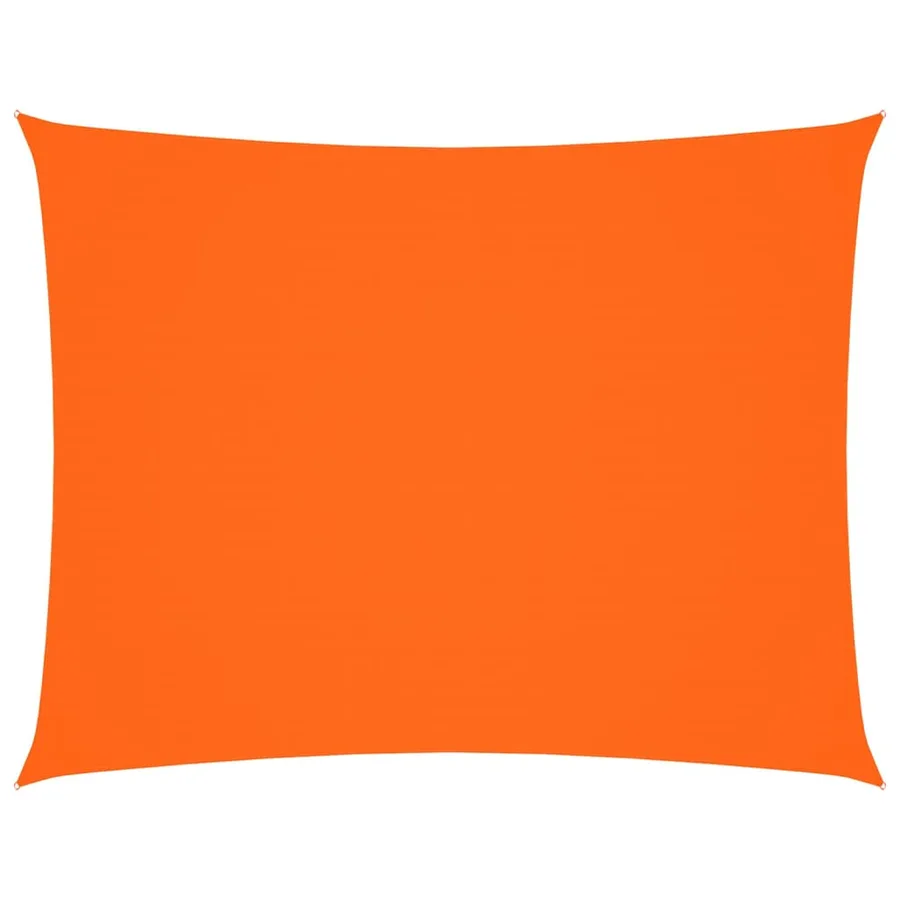 Voile de parasol tissu oxford rectangulaire 4x5 m orange - 2