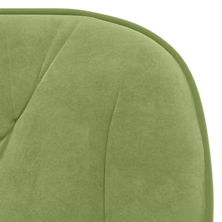 Chaises à manger lot de 2 Vert clair Velours - 7